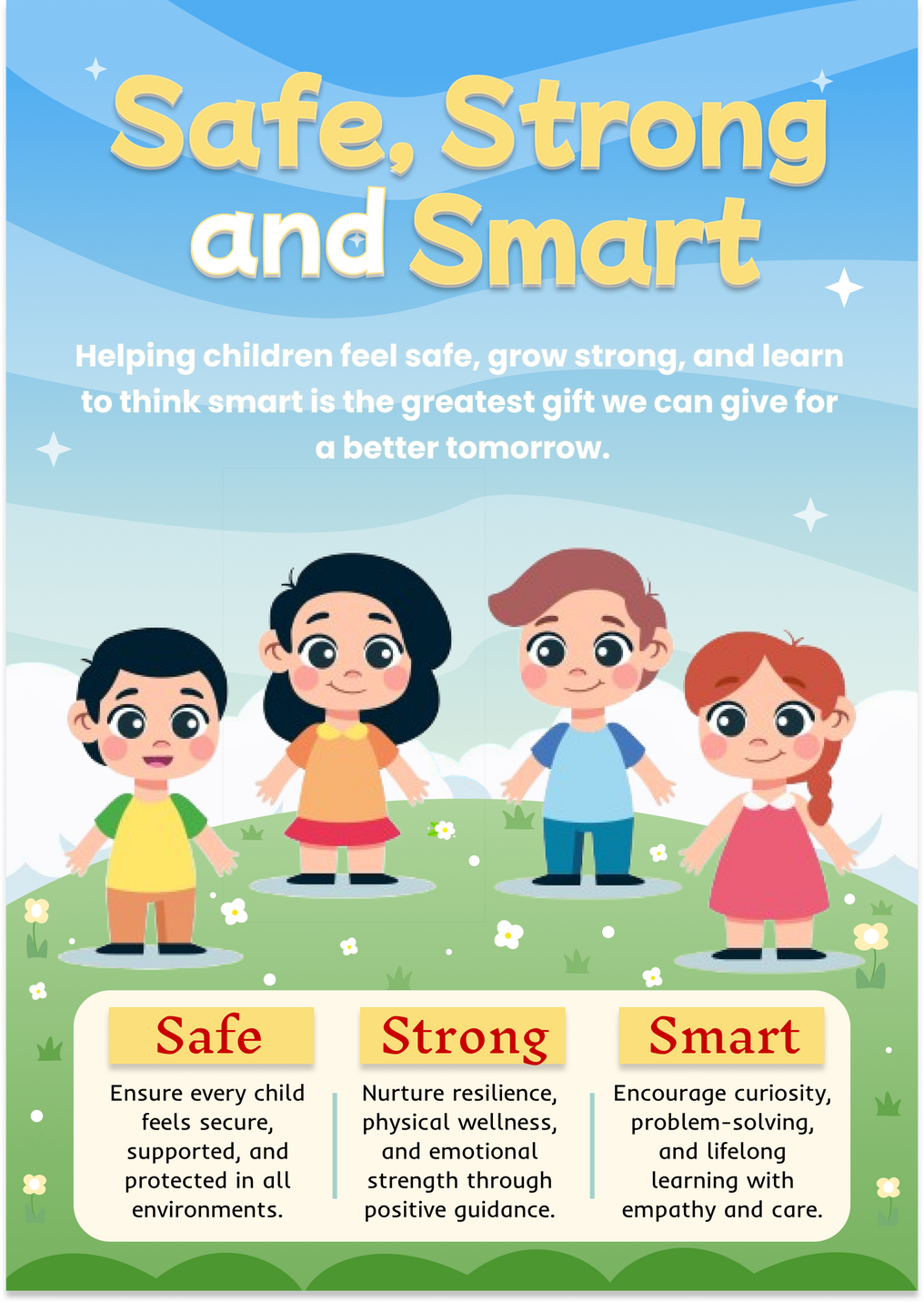 Poster - Safe, Strong, and Smart
